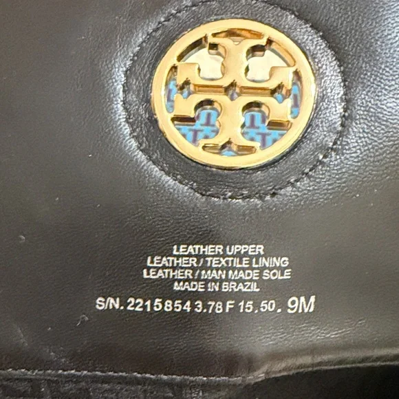 Tory Burch Black Leather Riding Boots Sz 9 - Picture 9 of 12